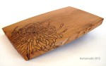 chrysanthemum cherry cutting board
